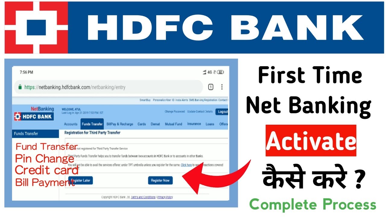 All New HDFC Bank NetBanking